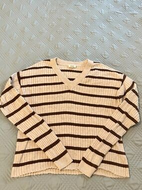 A.N.A. A New Approach Women’s Striped Sweater, Size Medium